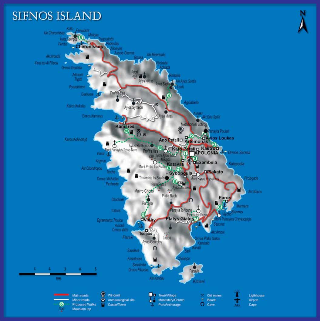 sifnos-map - Horizon Viaggi