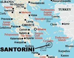 Mappa Santorini 1 Horizon Viaggi